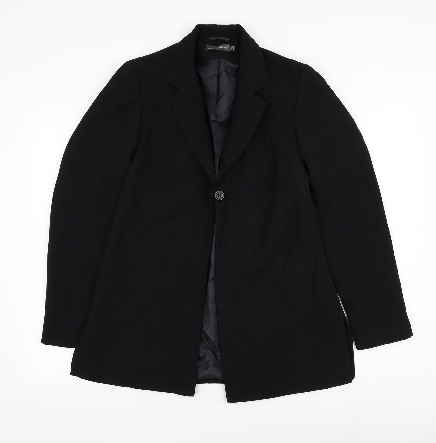 Atmosphere Womens Black   Jacket Blazer Size 10  Button