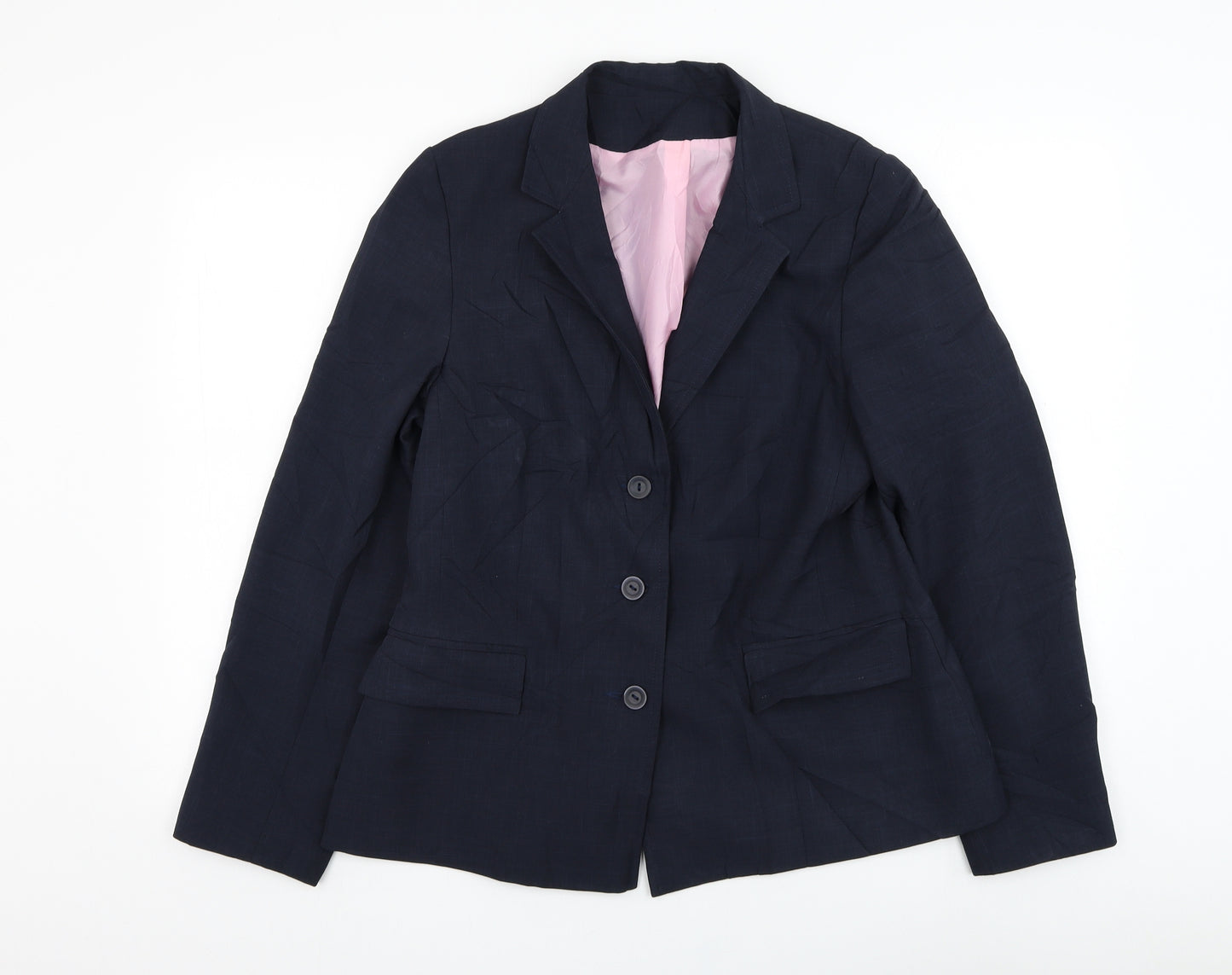 NL Collection Womens Blue   Jacket Blazer Size 16  Button