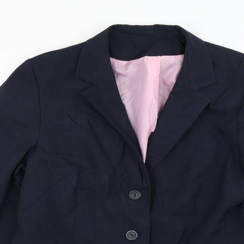 NL Collection Womens Blue   Jacket Blazer Size 16  Button