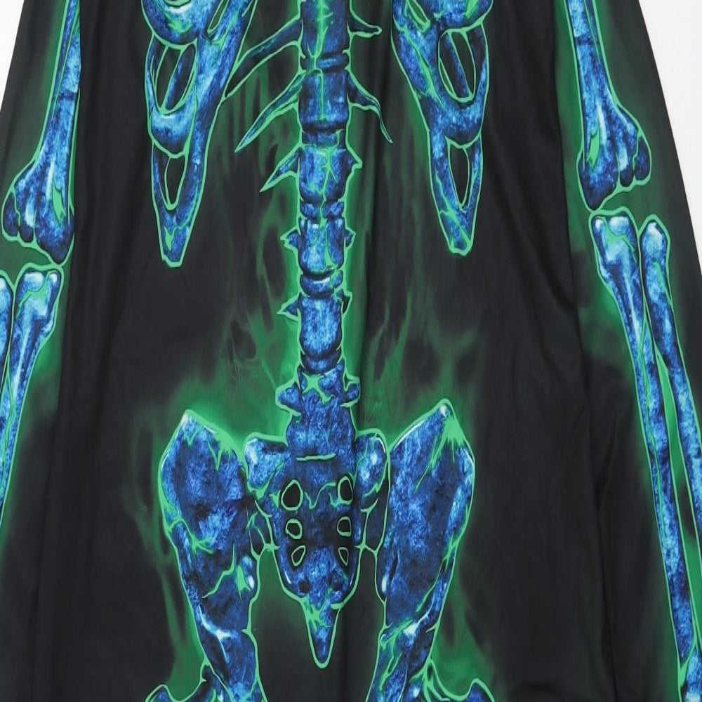 Wilko Boys Black Solid Polyester  One Piece Size 11-12 Years  Hook & Loop - Skeleton, Costume, Halloween