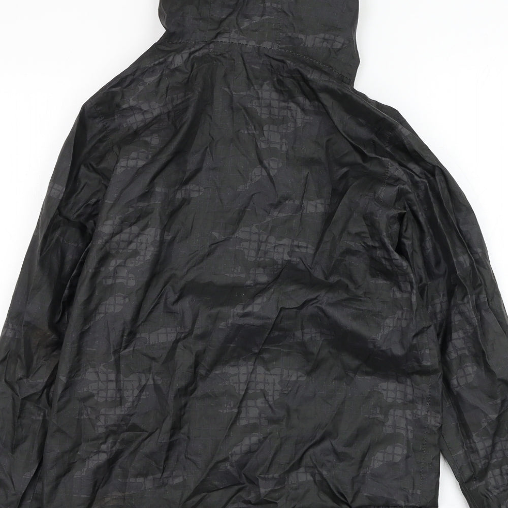 Peter Storm Boys Black   Rain Coat Coat Size 11-12 Years  Zip