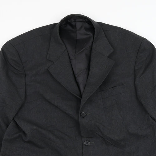 Taylor & Wright Mens Grey  Polyester Jacket Suit Jacket Size 42