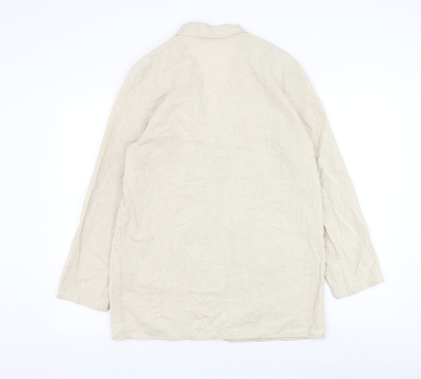 Marks and Spencer Womens Beige   Jacket Blazer Size 12  Button