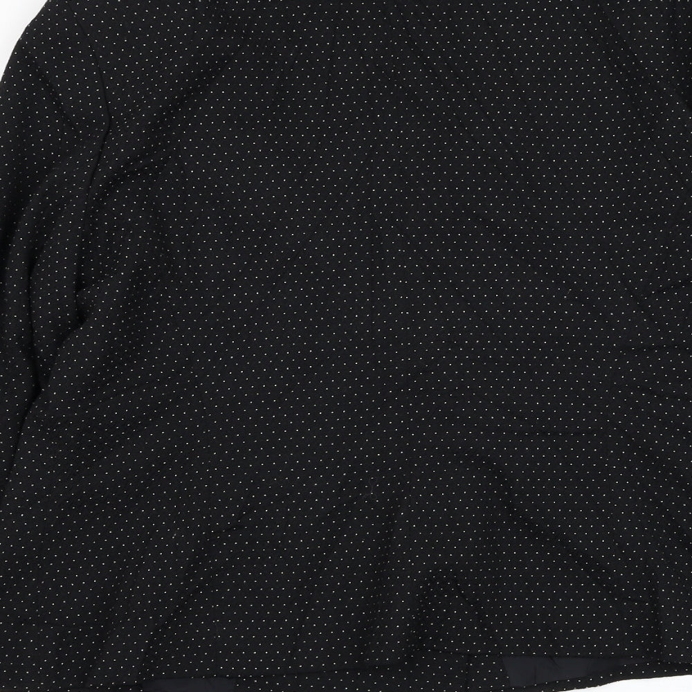 Kaliko Womens Black Polka Dot  Jacket Blazer Size 18  Button