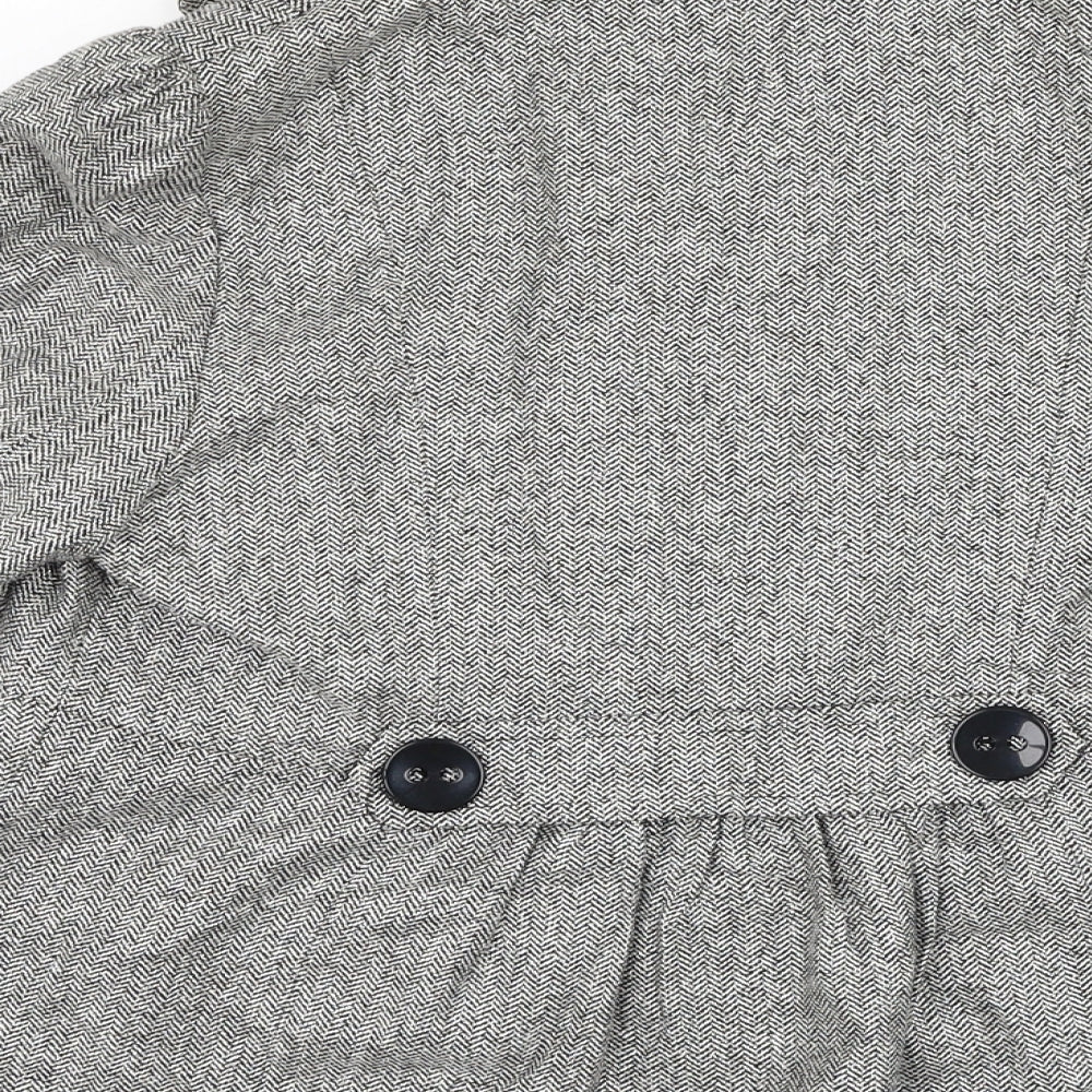 Edina Ronay Womens Grey   Jacket  Size 12  Button