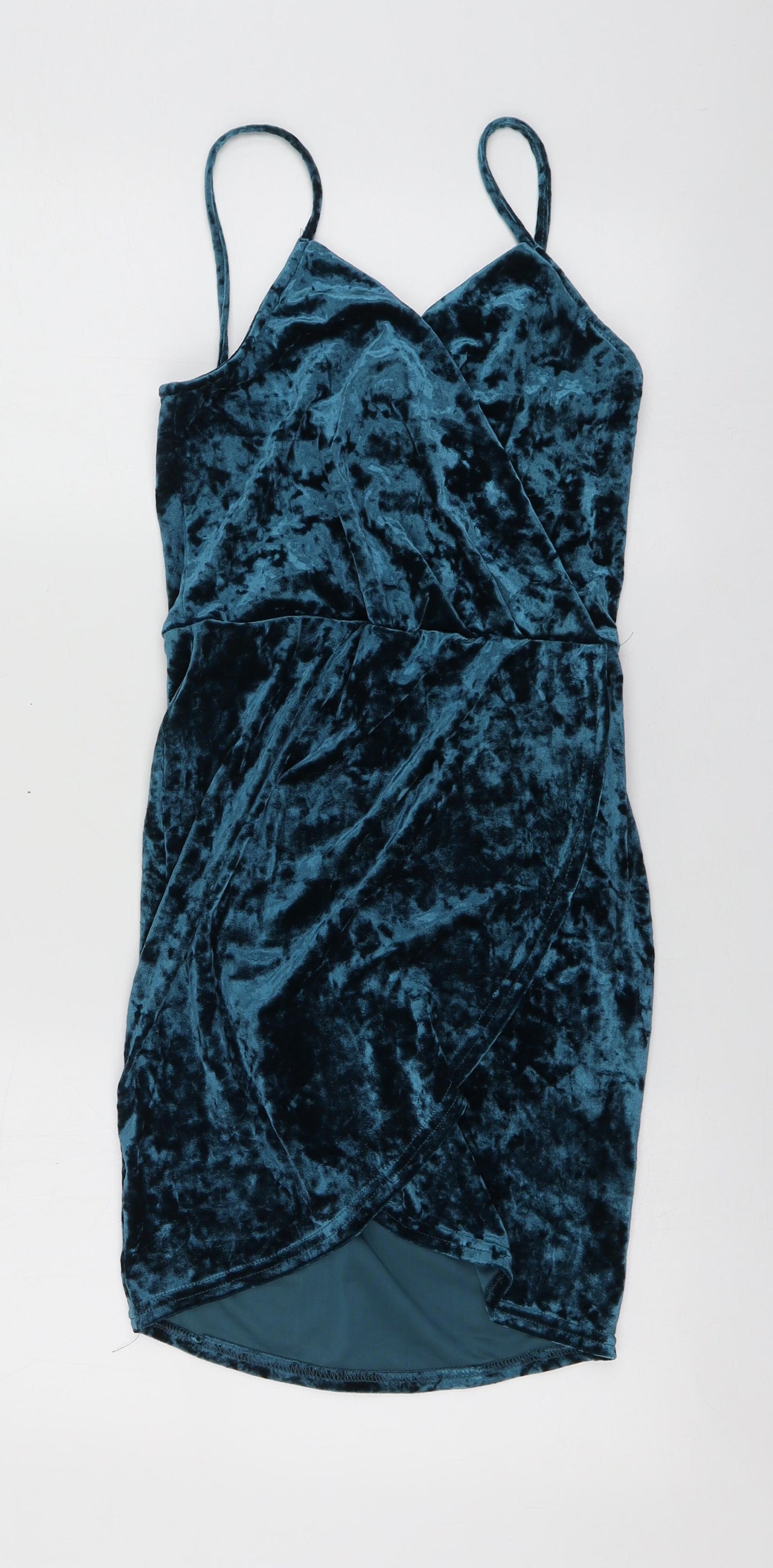New Look Womens Blue  Polyester Mermaid  Size 8  V-Neck