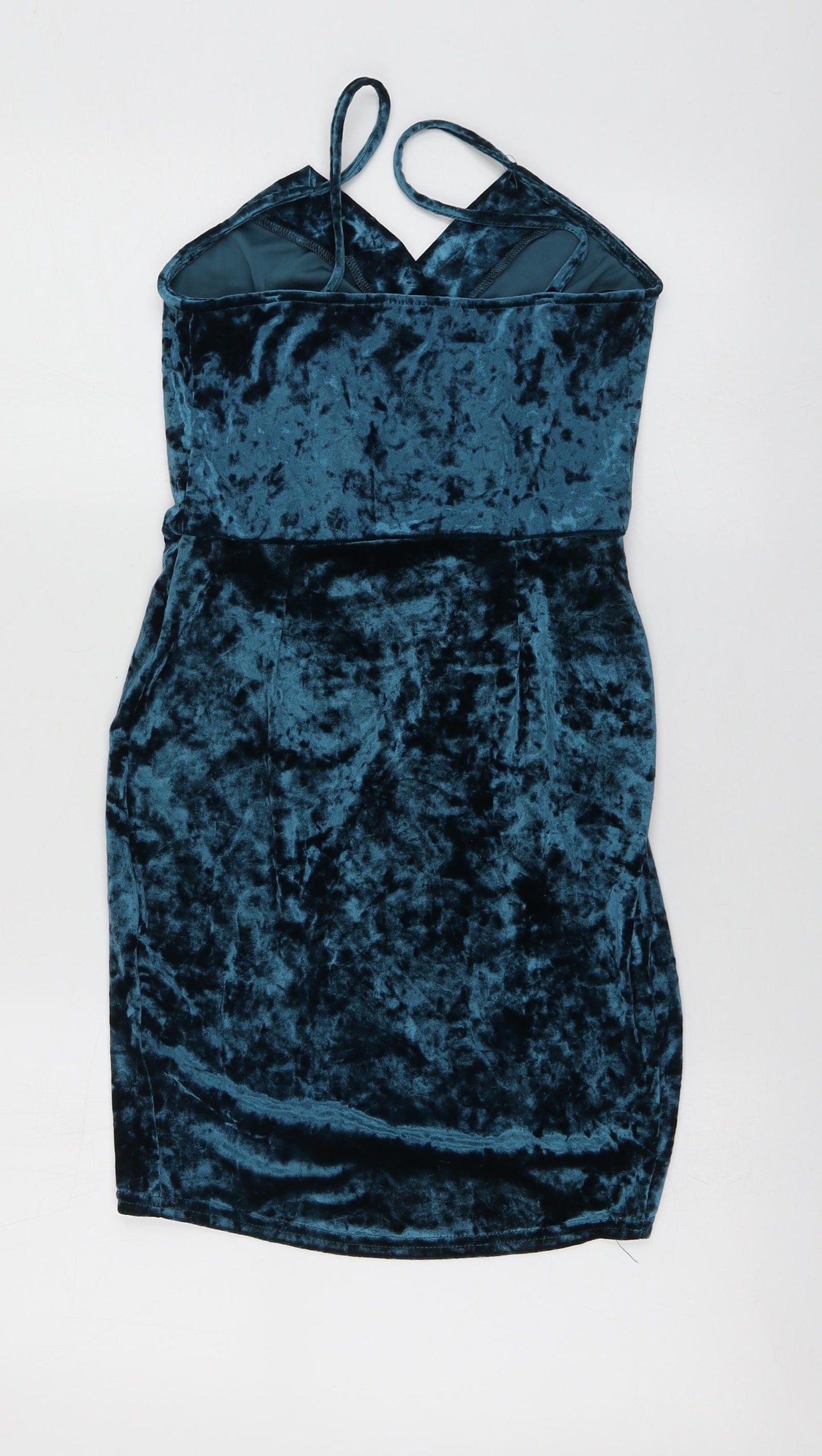 New Look Womens Blue  Polyester Mermaid  Size 8  V-Neck