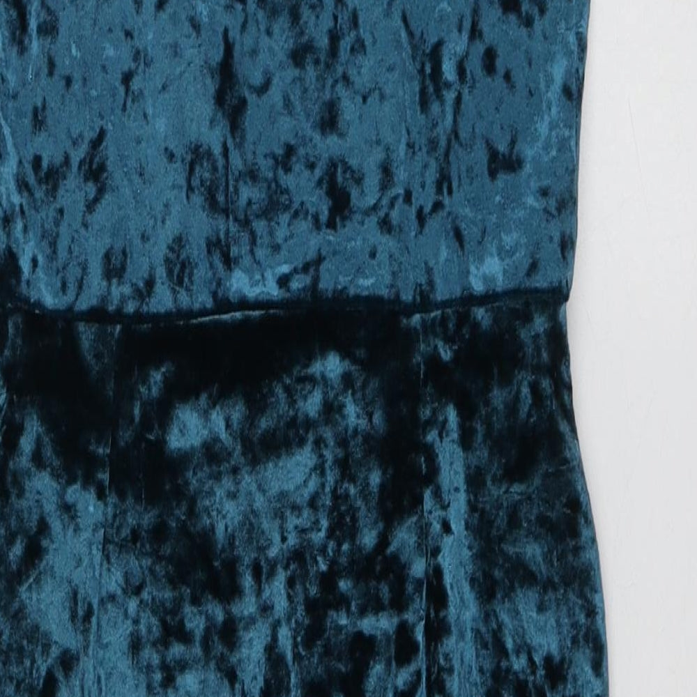 New Look Womens Blue  Polyester Mermaid  Size 8  V-Neck