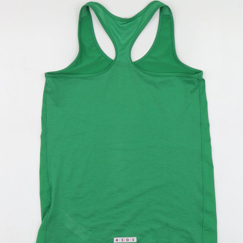 ASOS Womens Green  Polyester Basic T-Shirt Size 6 Round Neck