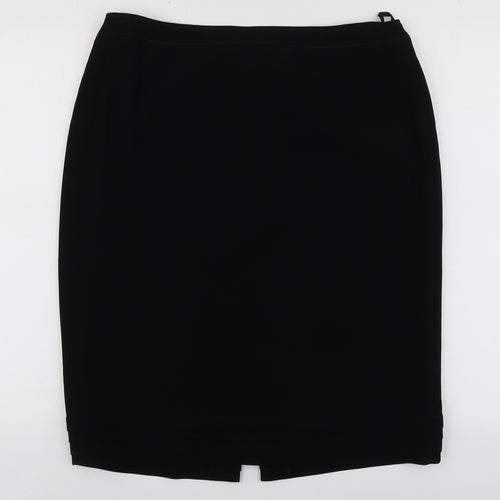 Basler Womens Black  Polyester A-Line Skirt Size 16