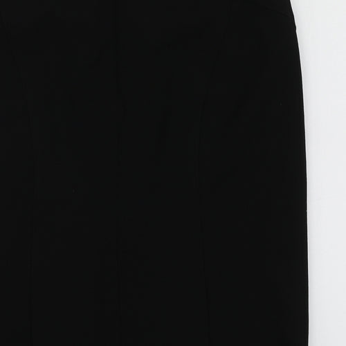 Basler Womens Black  Acetate A-Line Skirt Size 16