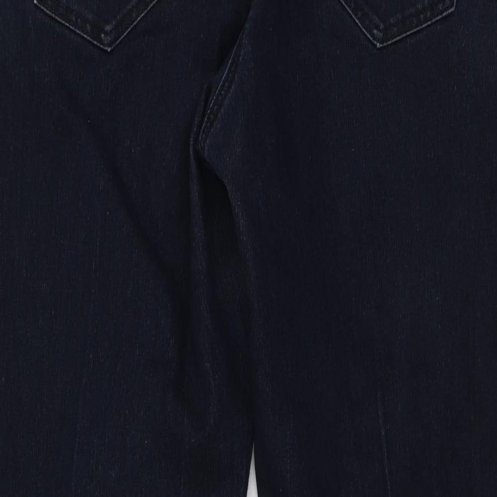Bonmarché Womens Blue  Cotton Skinny Jeans Size 14 L24 in Regular