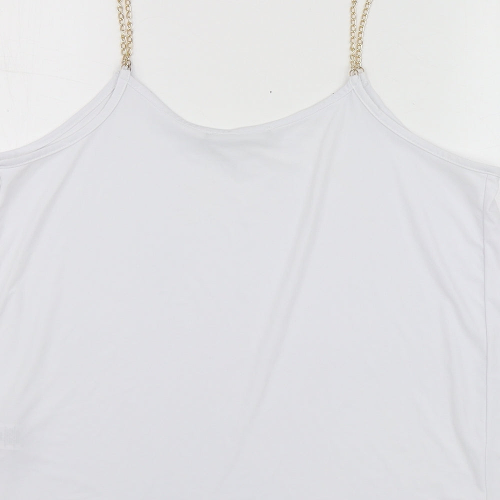 Atmosphere Womens White  Polyester Basic T-Shirt Size 16 Round Neck