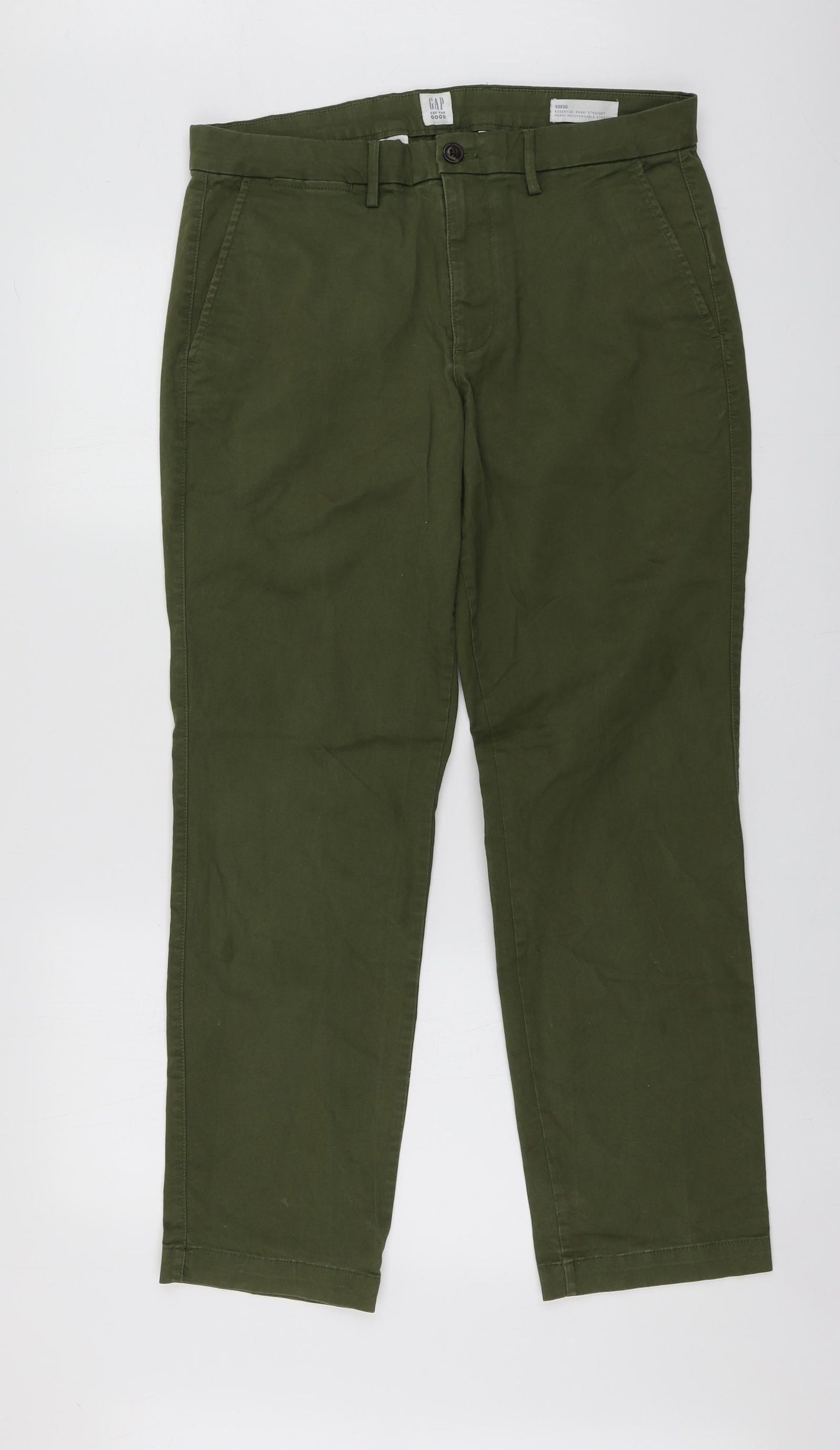 Gap Mens Green  Cotton Skinny Jeans Size 33 L29 in Regular