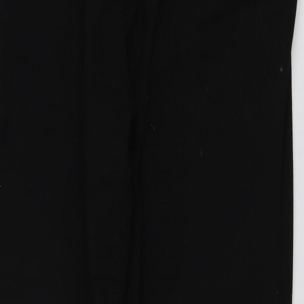 M&S Womens Black  Cotton Harem Trousers Size 14 L28 in Regular