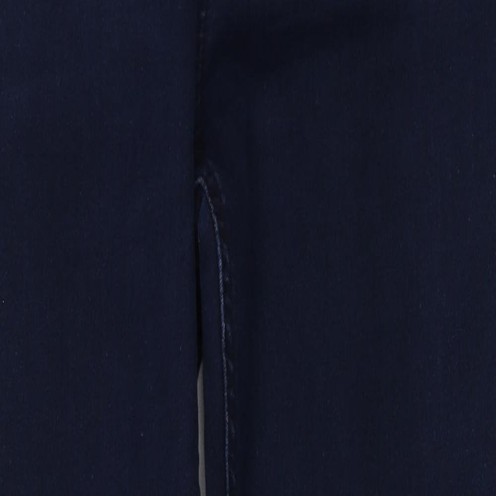 NEXT Womens Blue  Cotton Skinny Jeans Size 14 L27 in Regular