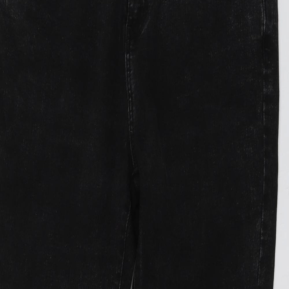 TU Womens Black  Cotton Skinny Jeans Size 14 L29 in Regular