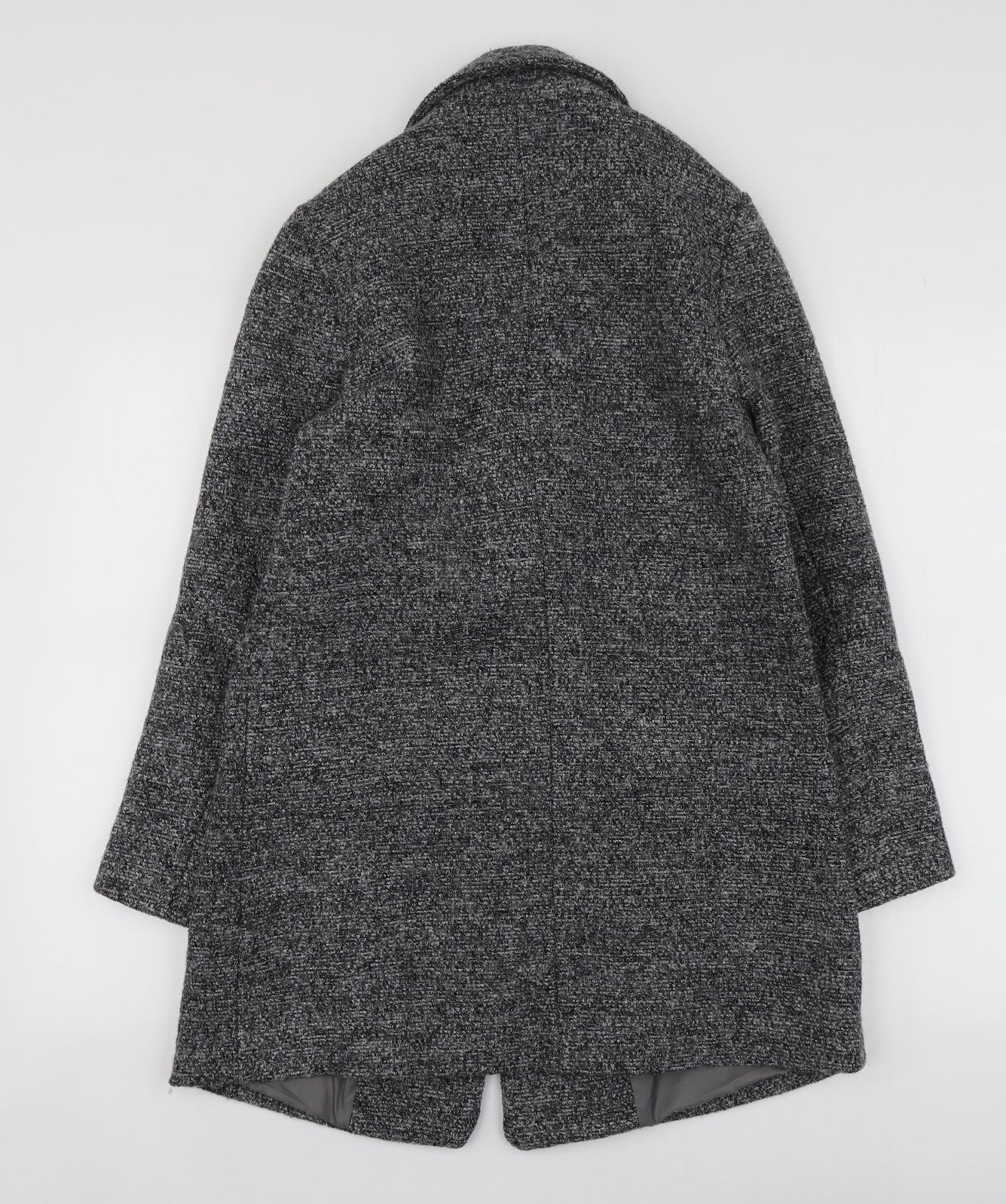 New Look Womens Grey   Pea Coat Coat Size 6