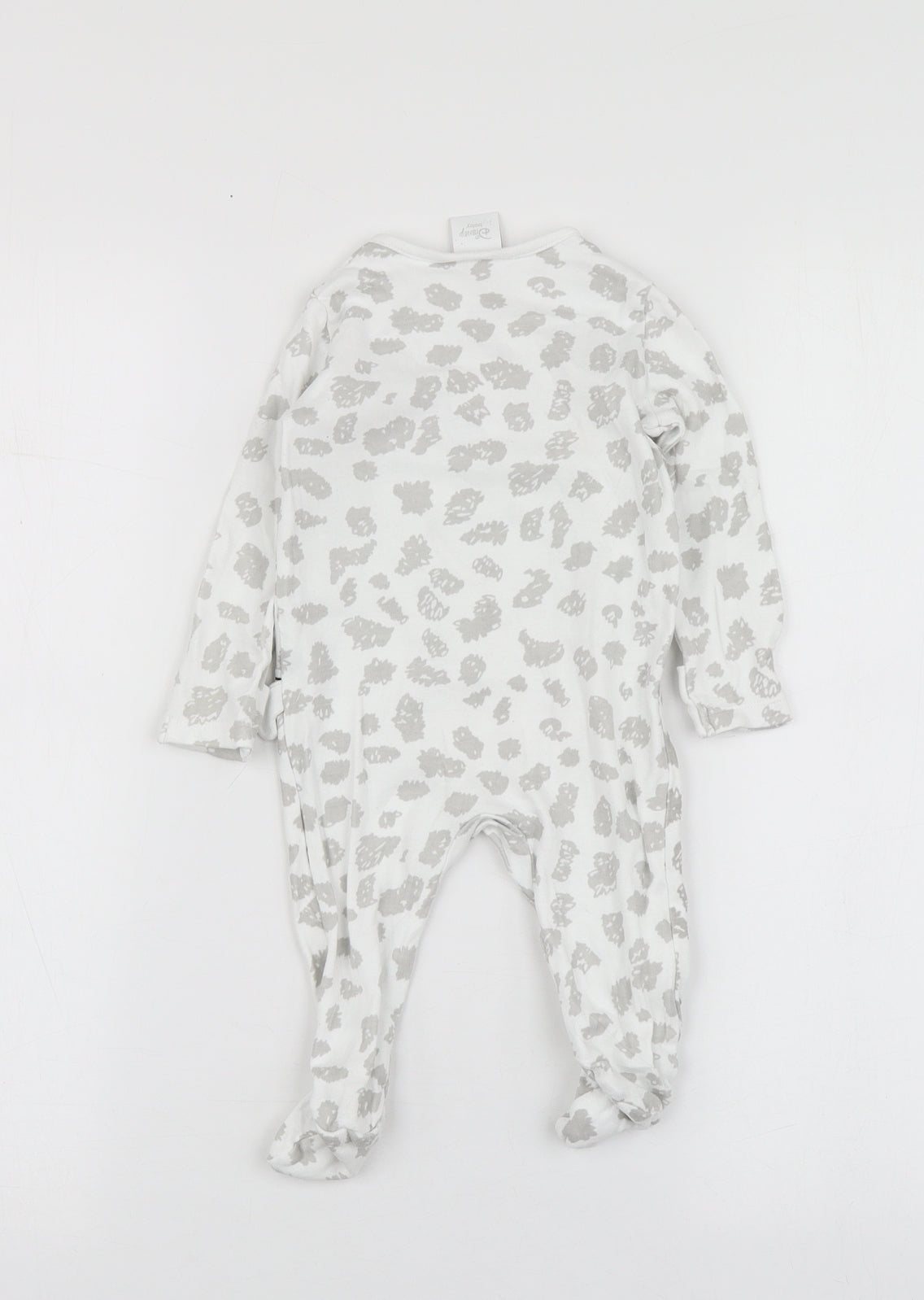 Disney Baby White Geometric Cotton Babygrow One-Piece Size 3-6 Months   - 101 Dalmatians