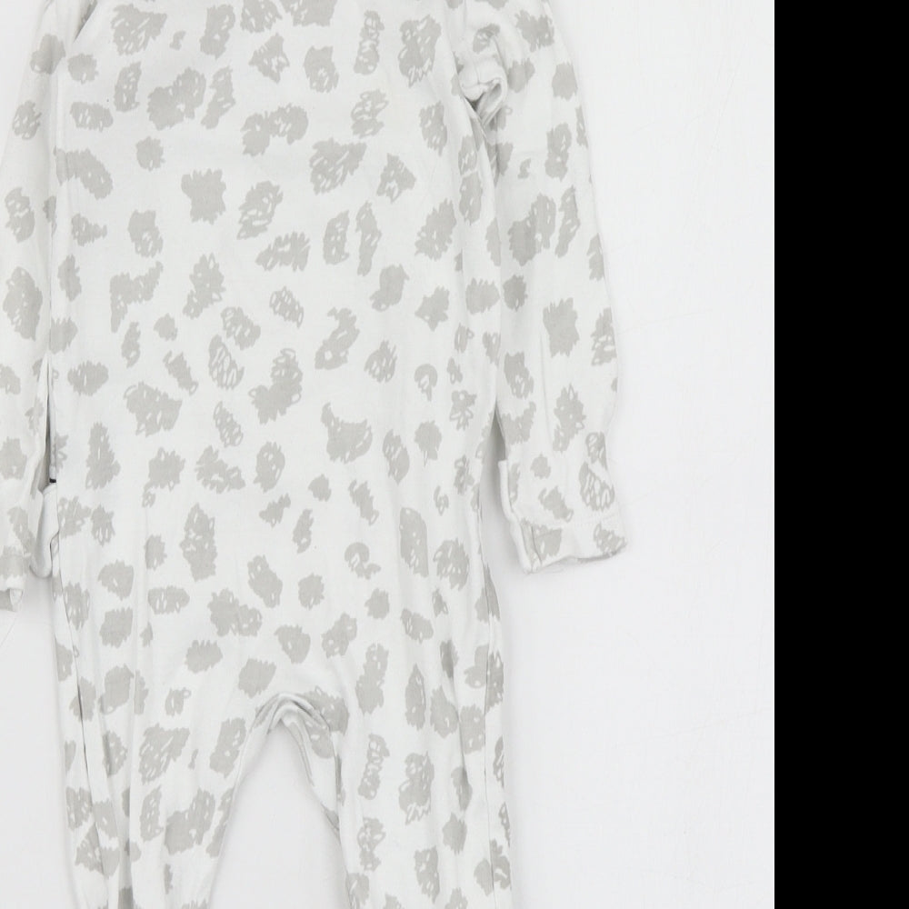 Disney Baby White Geometric Cotton Babygrow One-Piece Size 3-6 Months   - 101 Dalmatians