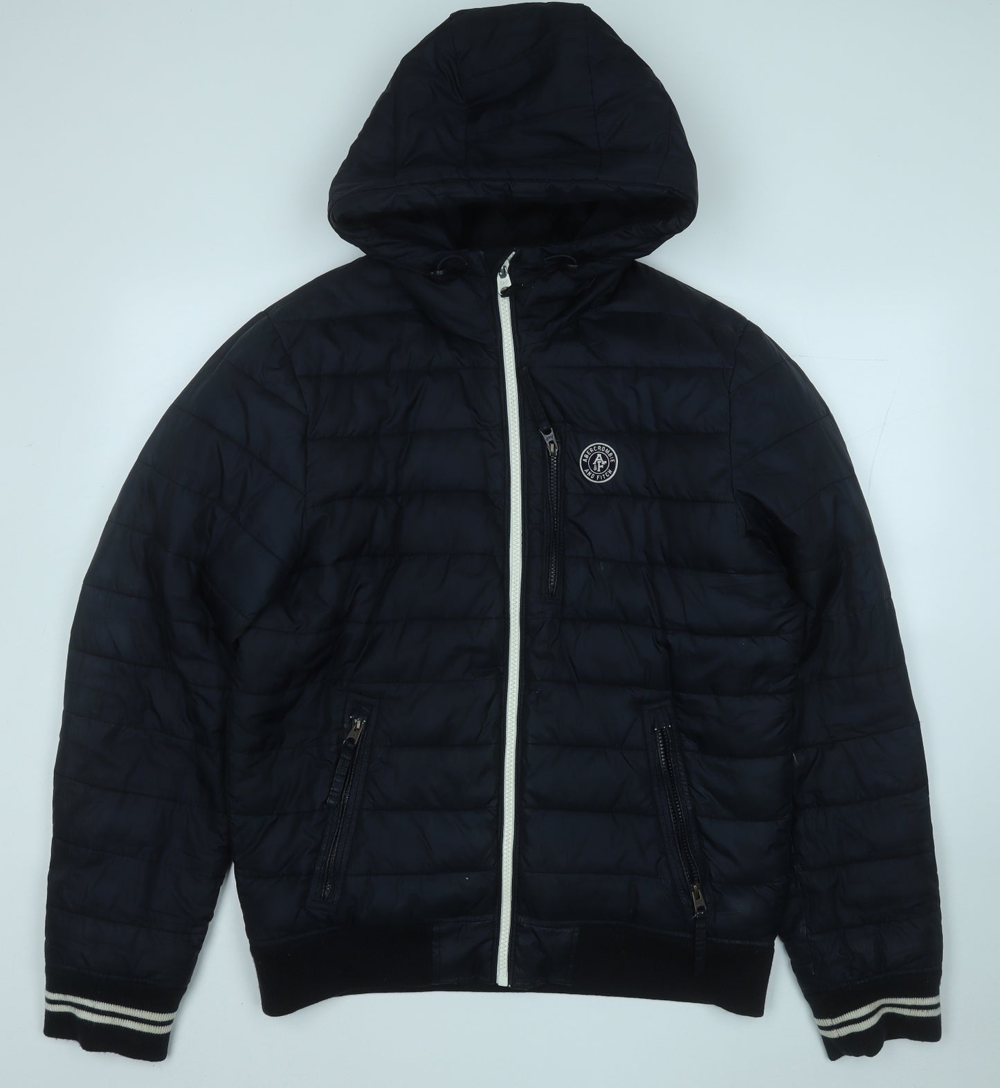 Abercrombie & Fitch Mens Blue   Puffer Jacket Coat Size XL