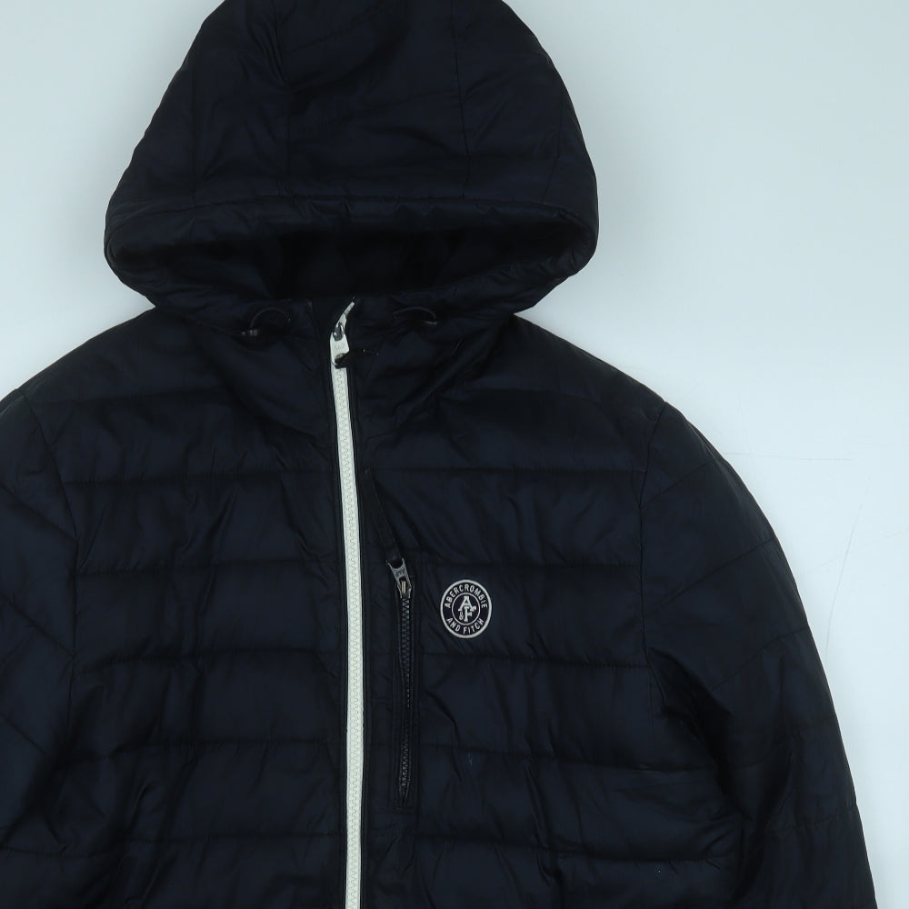 Abercrombie & Fitch Mens Blue   Puffer Jacket Coat Size XL