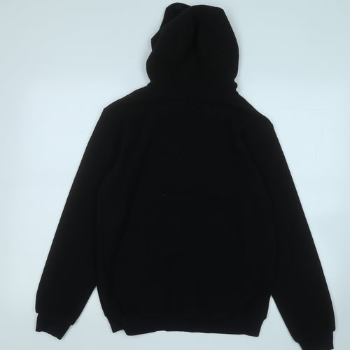 Very Boys Black  Polyester Pullover Hoodie Size 13 Years   - I AM WEEKEND READY