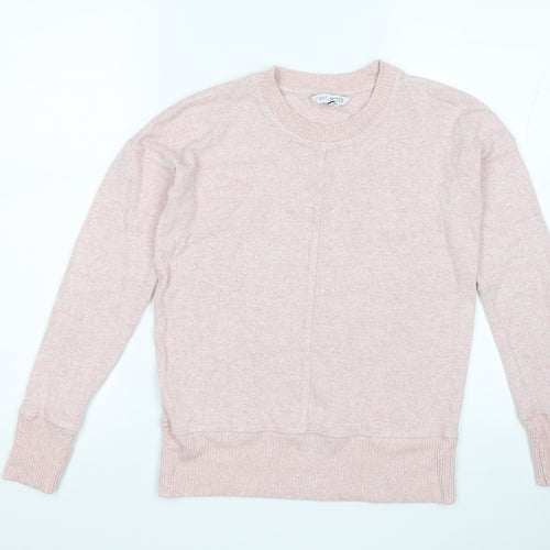 NEXT Womens Pink Round Neck  Viscose Pullover Jumper Size 6