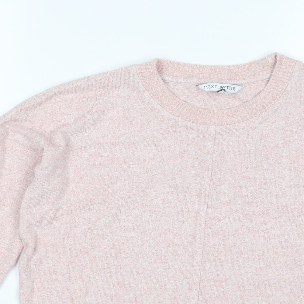 NEXT Womens Pink Round Neck  Viscose Pullover Jumper Size 6