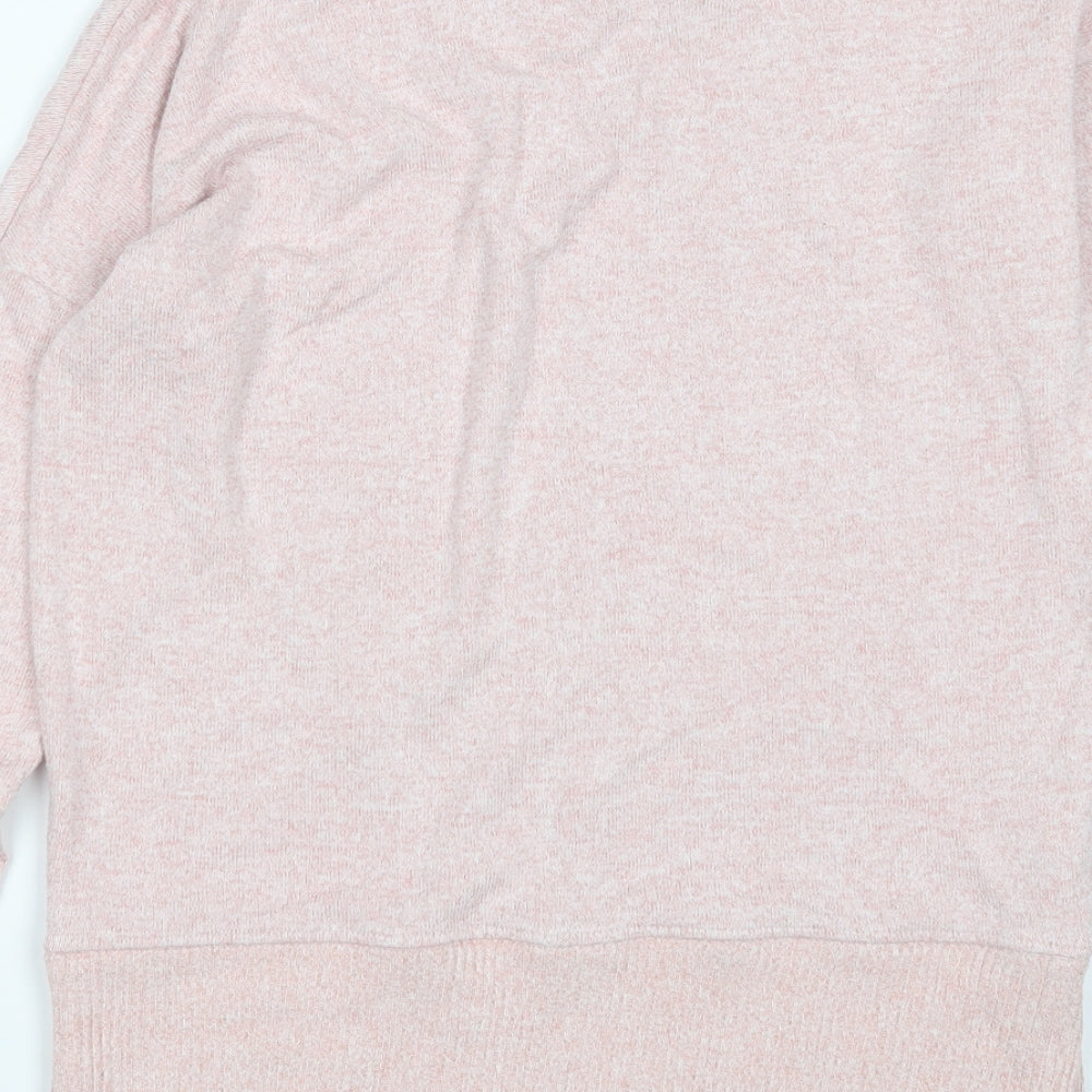 NEXT Womens Pink Round Neck  Viscose Pullover Jumper Size 6