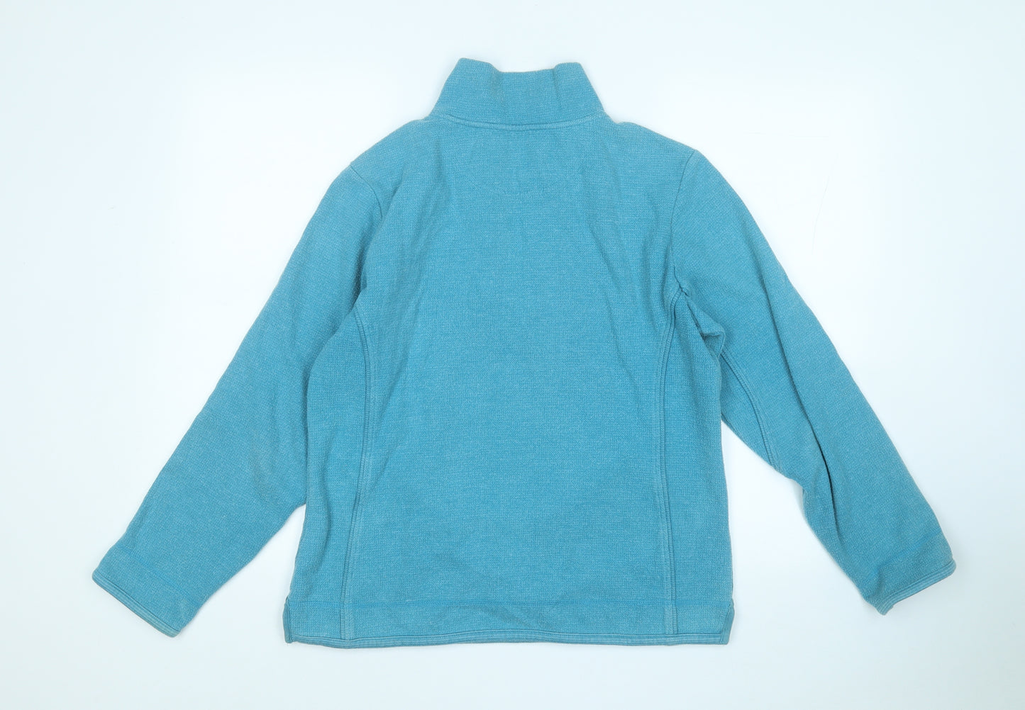 Fat Face Womens Blue Round Neck  Cotton Pullover Jumper Size 14