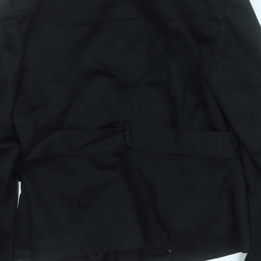 Rossetti Womens Black   Trench Coat Coat Size 12