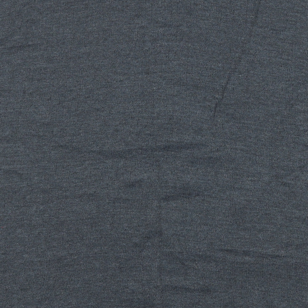 HEAT MACHINE Womens Grey Round Neck  Acrylic Pullover Jumper Size L