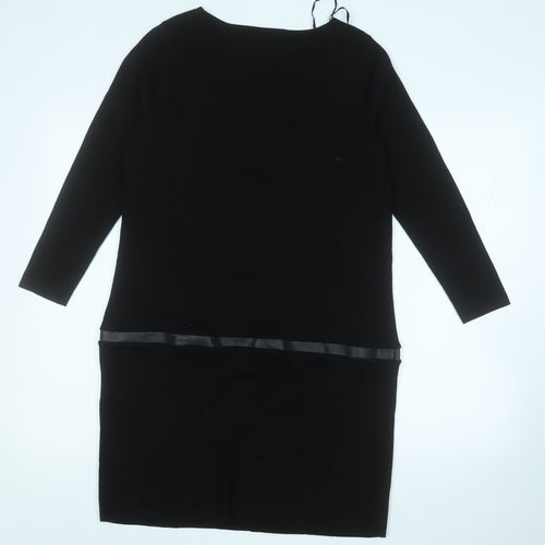 COS Womens Black  Cotton Jumper Dress  Size S  Round Neck