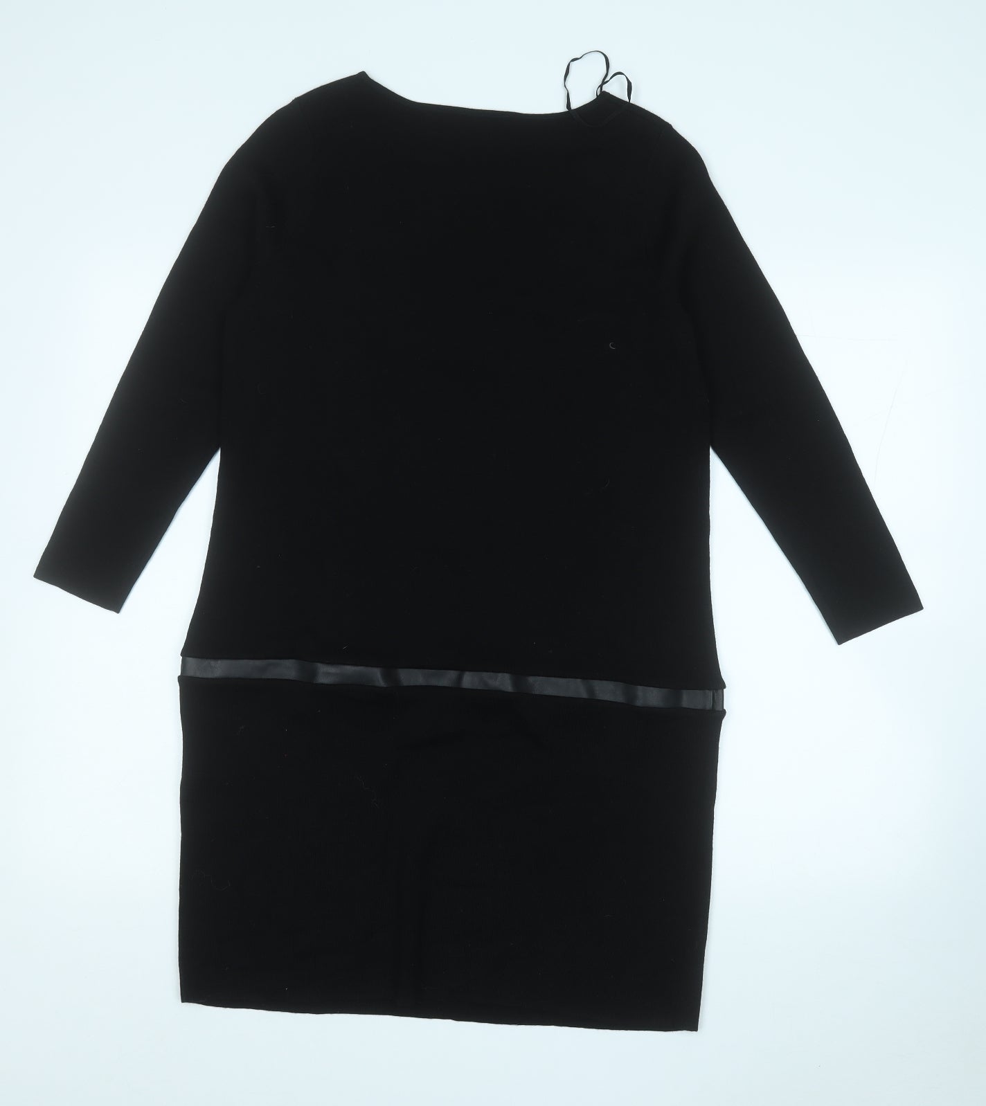 COS Womens Black  Cotton Jumper Dress  Size S  Round Neck