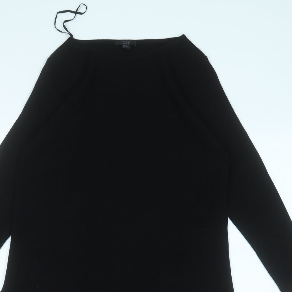 COS Womens Black  Cotton Jumper Dress  Size S  Round Neck