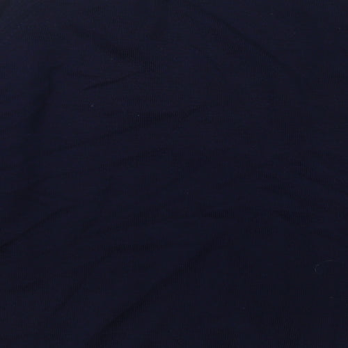 equorian Womens Blue Round Neck  Acrylic Pullover Jumper Size M