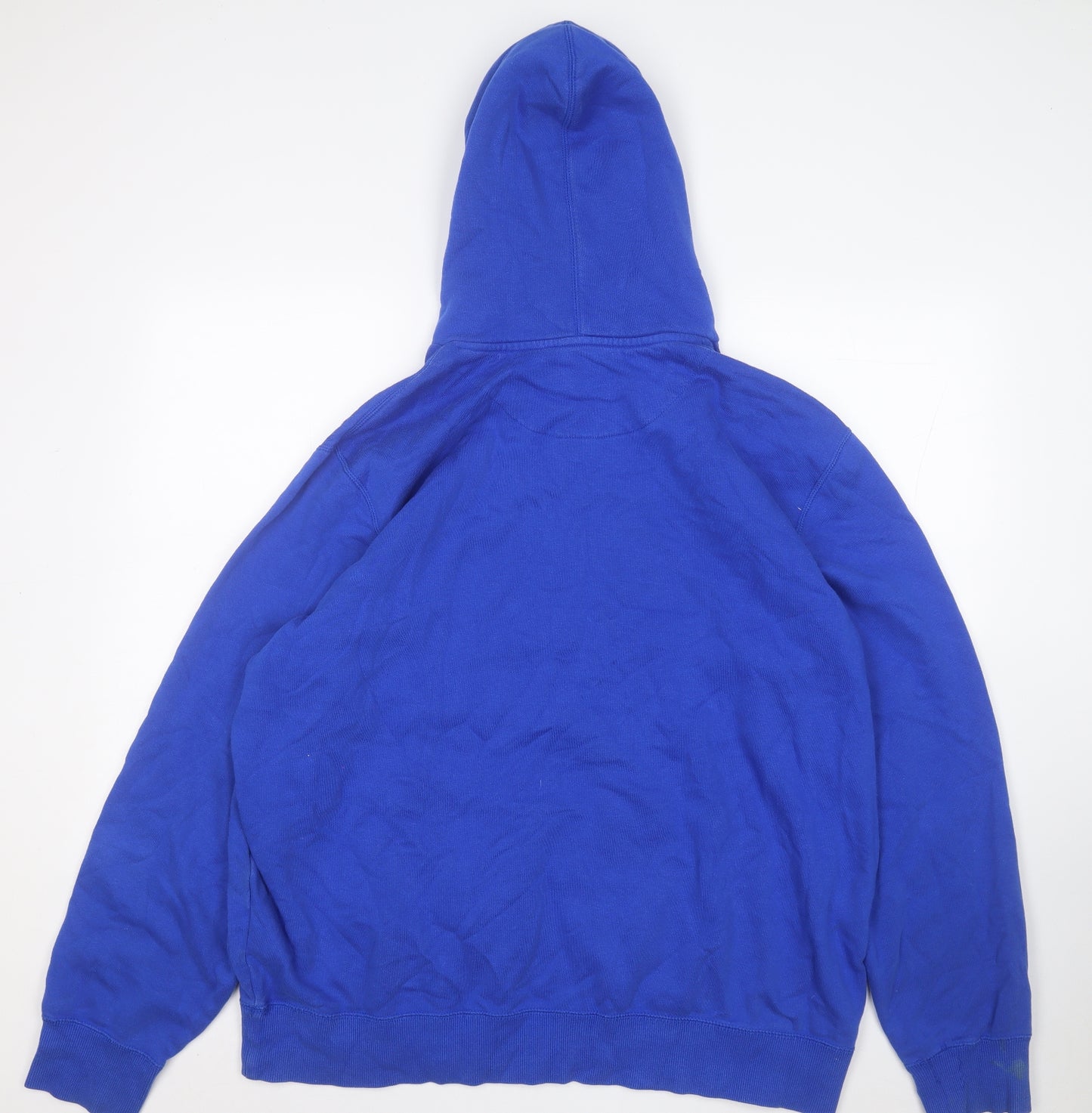 Nike Womens Blue  Cotton Pullover Hoodie Size 2XL