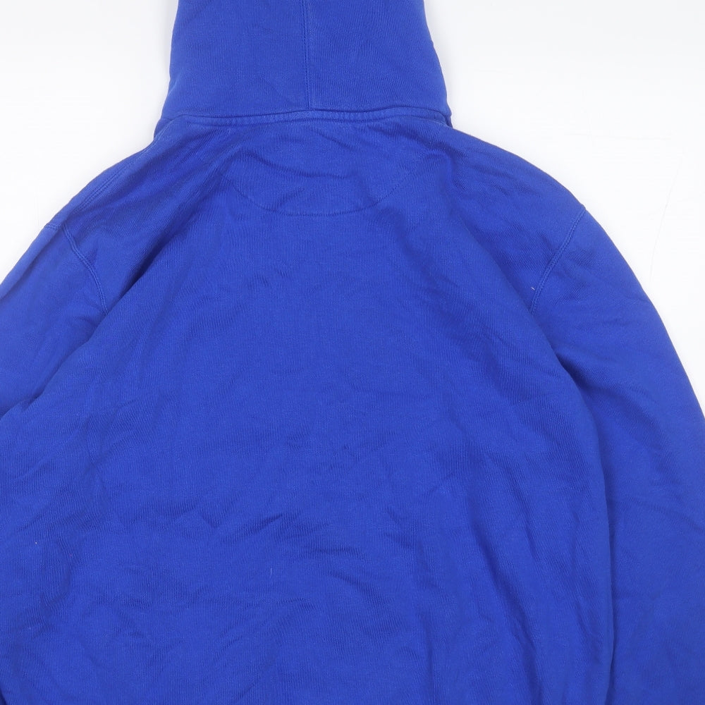 Nike Womens Blue  Cotton Pullover Hoodie Size 2XL