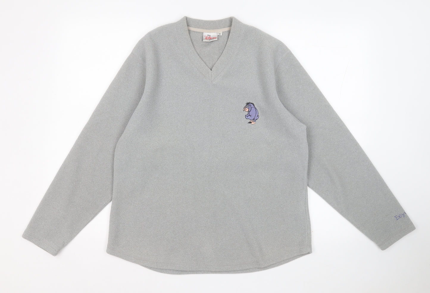 The Disney Store Womens Grey V-Neck  Polyester Pullover Jumper Size M