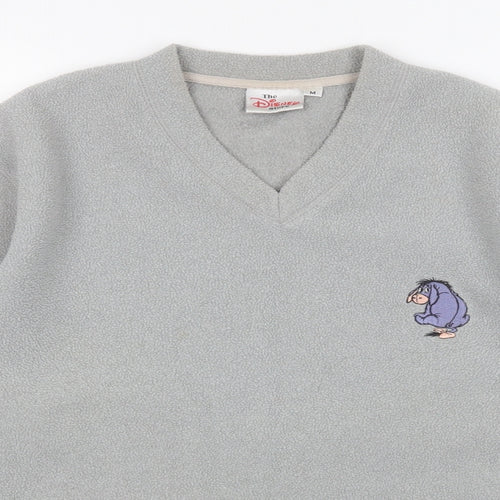 The Disney Store Womens Grey V-Neck  Polyester Pullover Jumper Size M