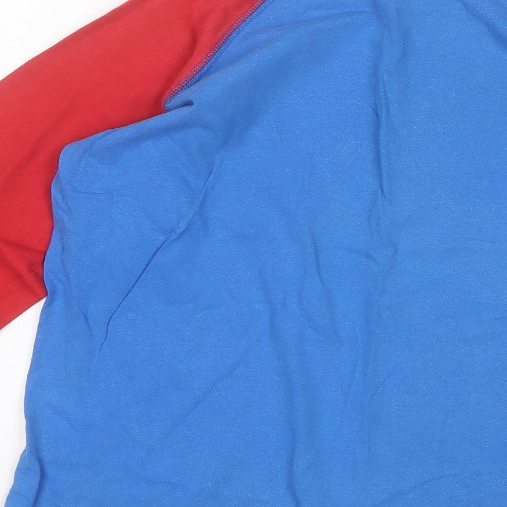 Dunnes Stores Mens Blue  Cotton  T-Shirt Size XS Round Neck