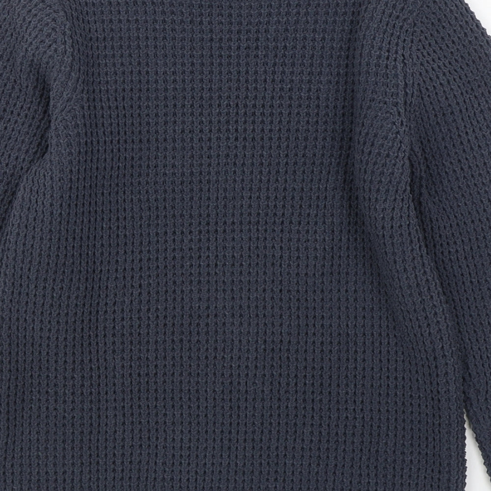 F&F Boys Grey Round Neck  Polyester Pullover Jumper Size 9-10 Years  Pullover