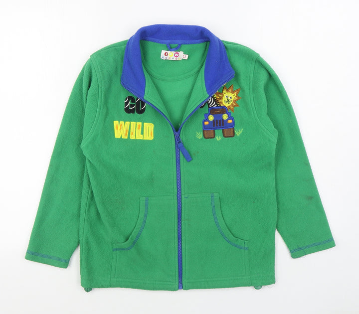 EWM Boys Green Jacket Size 9-10 Years Zip