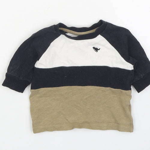 NEXT Boys Beige  100% Cotton Pullover Jumper Size 3-6 Months  Pullover