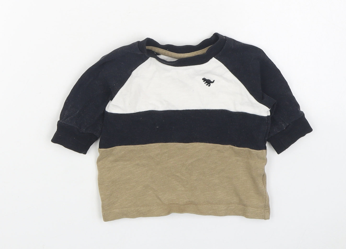 NEXT Boys Beige  100% Cotton Pullover Jumper Size 3-6 Months  Pullover