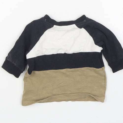 NEXT Boys Beige  100% Cotton Pullover Jumper Size 3-6 Months  Pullover