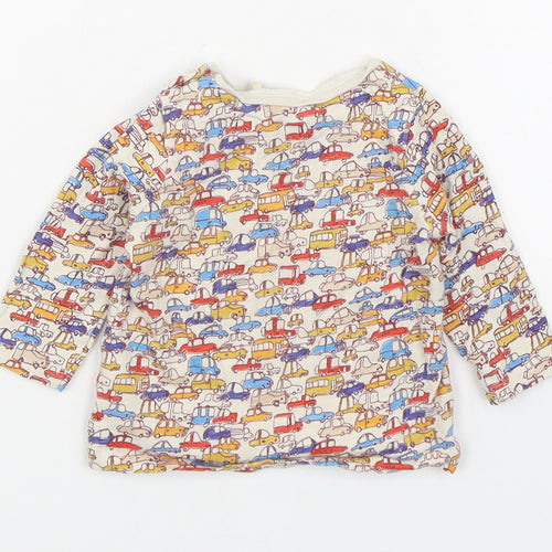 NEXT Boys Multicoloured Geometric 100% Cotton Basic T-Shirt Size 3-6 Months Round Neck Pullover