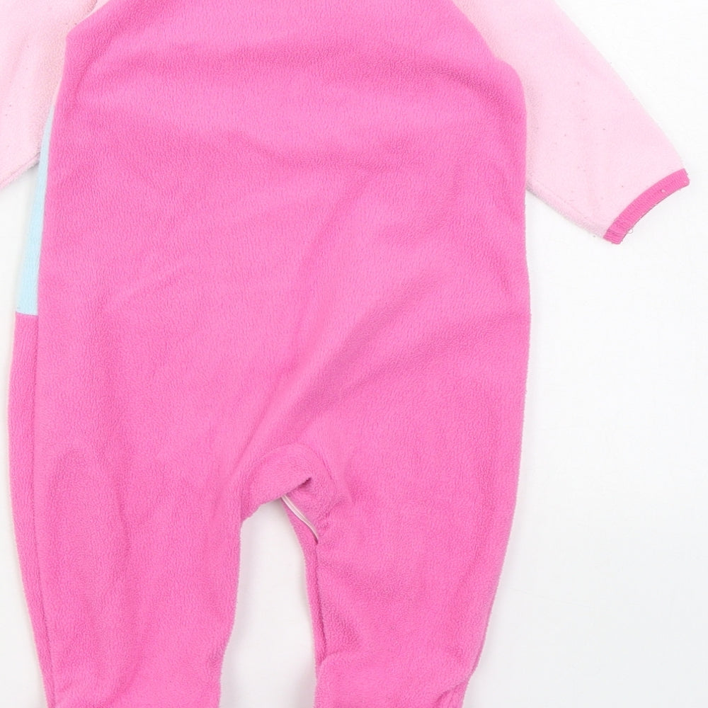 Early Days Girls Pink Solid Polyester  One Piece Size 6-9 Months  Zip