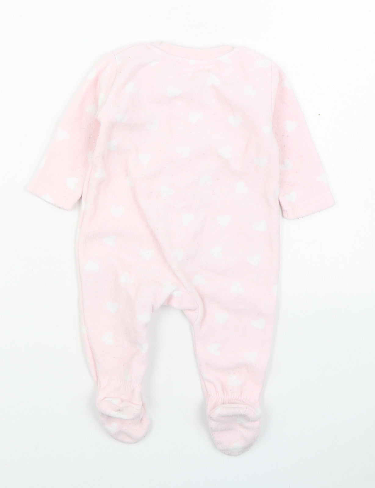 George Girls Pink Geometric Polyester  One Piece Size 3-6 Months  Zip - Winnie the Pooh